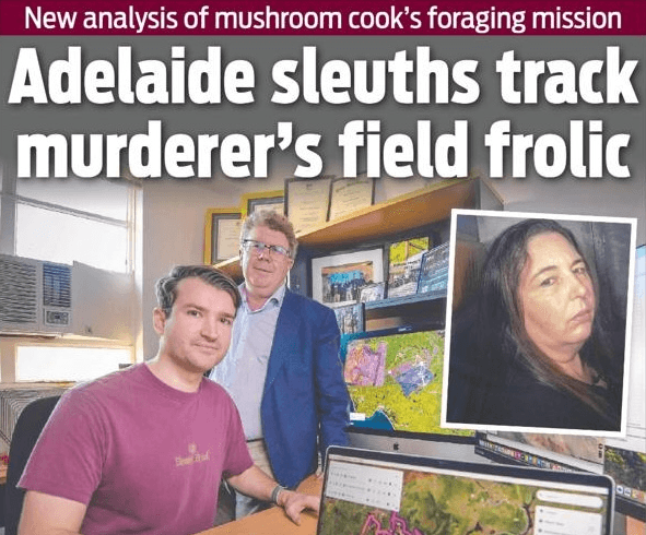Leongatha mushroom murders (2023) programme or reporting artwork