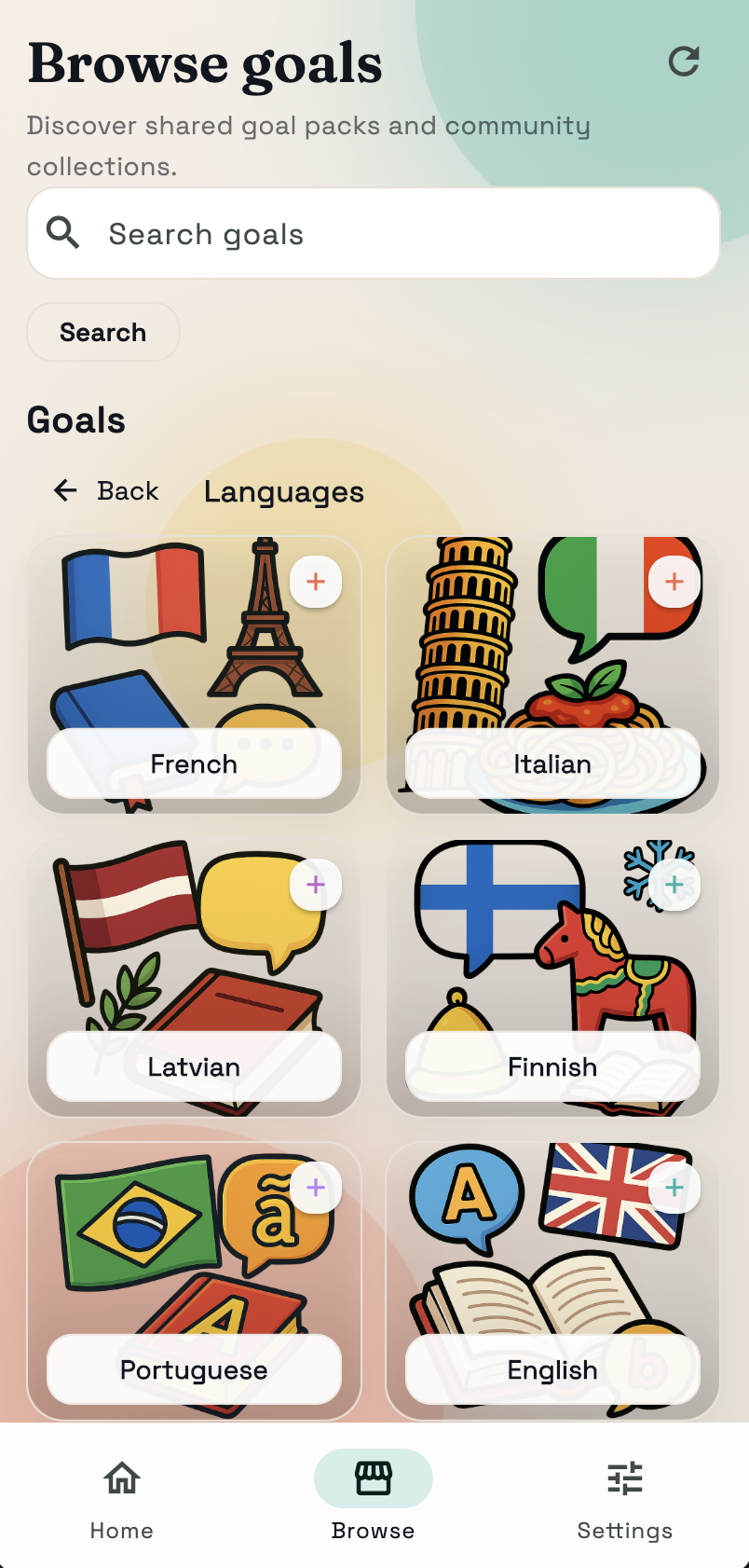 Decked app preview screen 3
